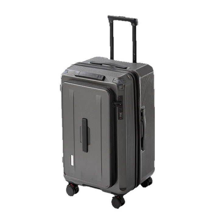 Men's Smart Multi-Compartment Hard Shell Travel Suitcase Kalsten