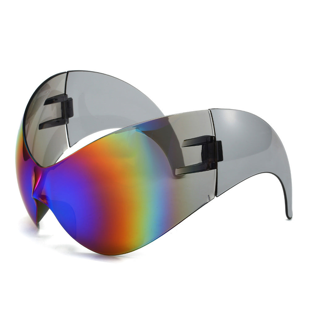 Oversized Futuristic Shield Sunglasses Kalsten