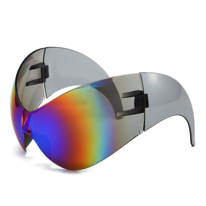 Oversized Futuristic Shield Sunglasses Kalsten