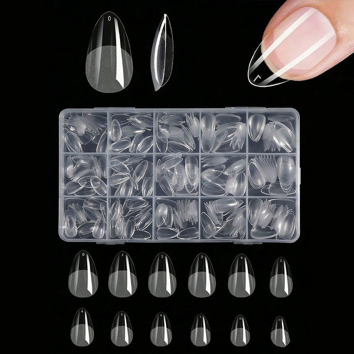 Premium Clear Press-On Nail Tips Kalsten