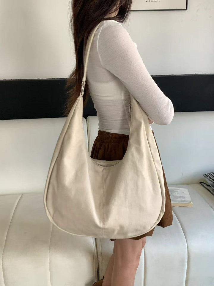 Casual Suede Shoulder Bag