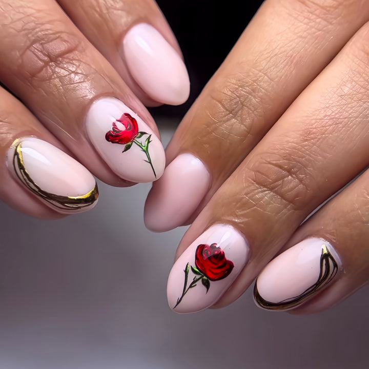 Floral Rose Nail Art Kalsten