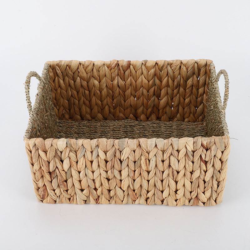 Basket made of natural wicker