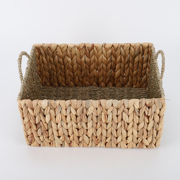 Basket made of natural wicker