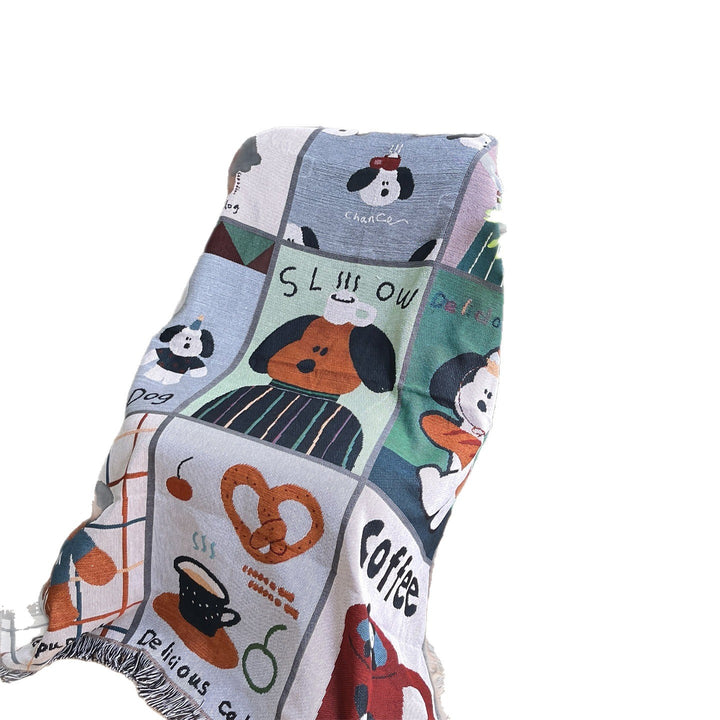 Fun Cat-Themed Decorative Throw Blanket