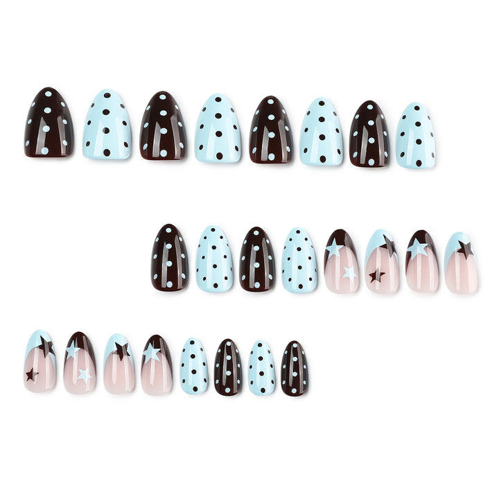 Artful Nail Extensions with Modern Star Design Kalsten