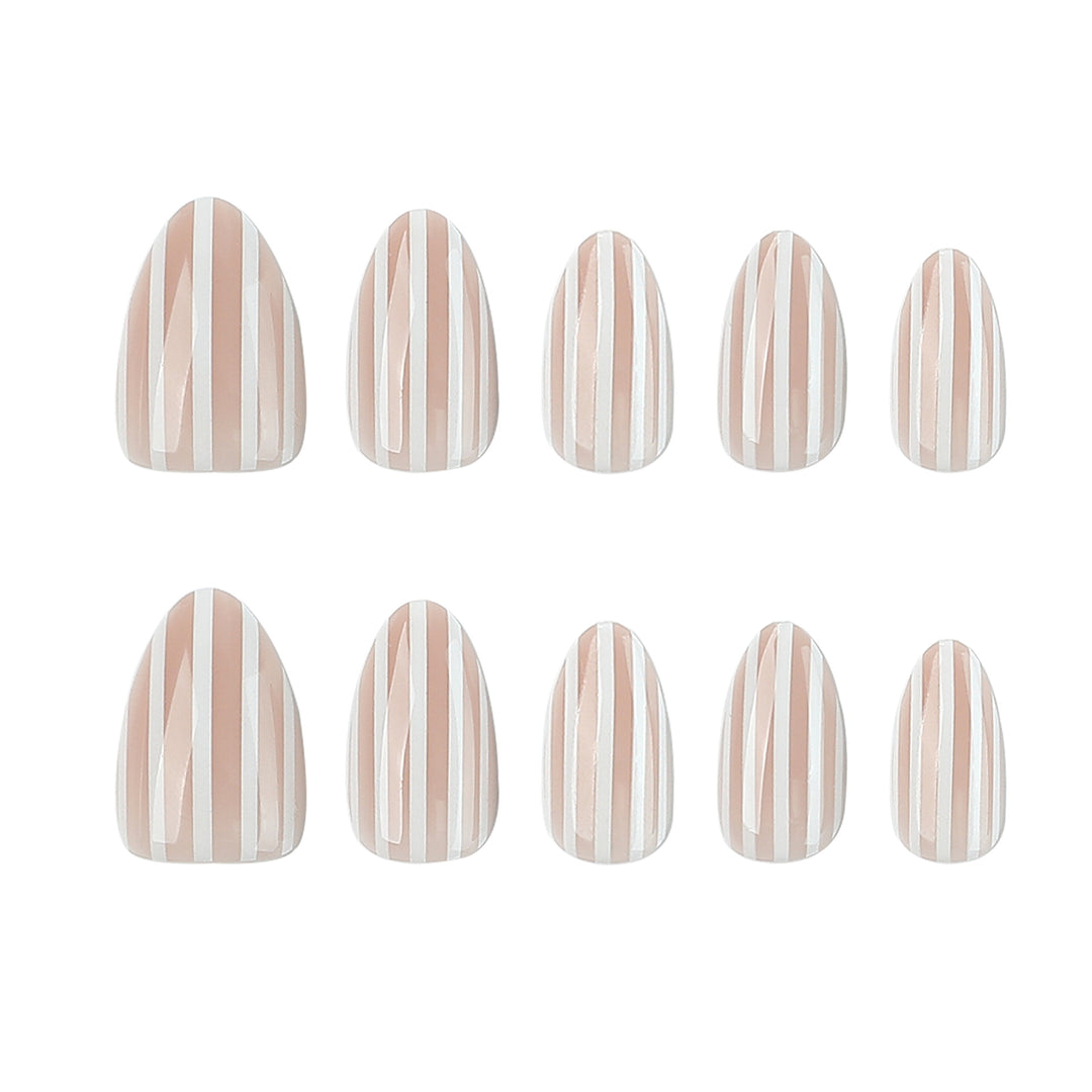 Stylish nail art with elegant stripe patterns Kalsten