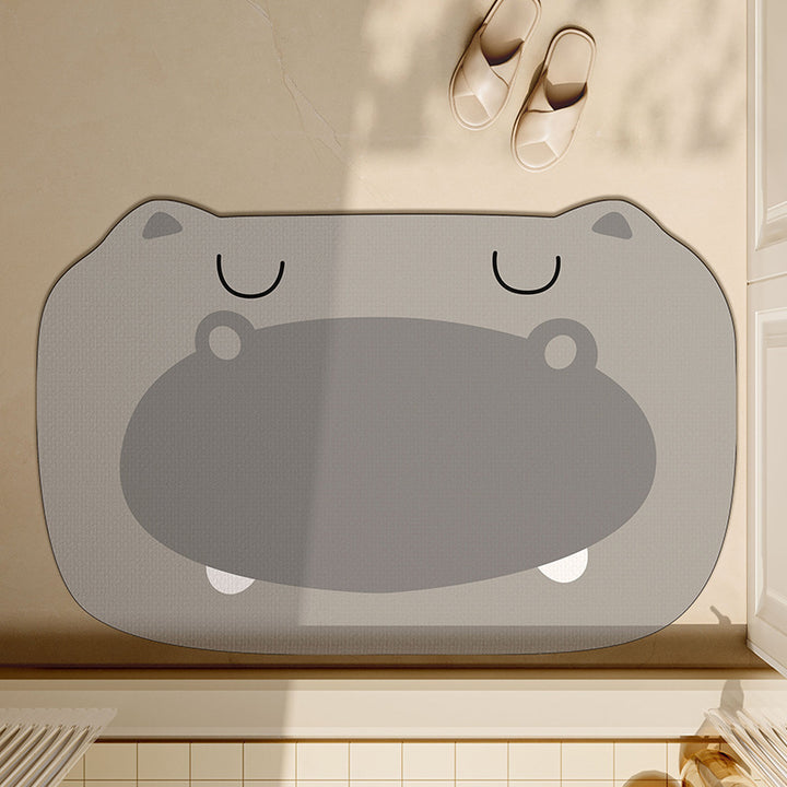 Adorable Animal-Themed Bath Mat Kalsten