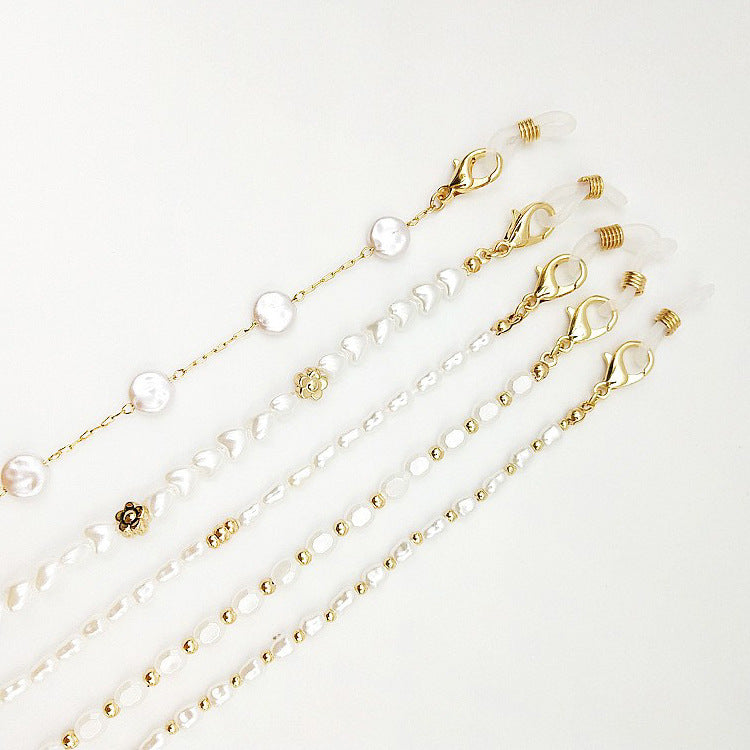 Elegant Pearl Beaded Eyewear Chain Kalsten