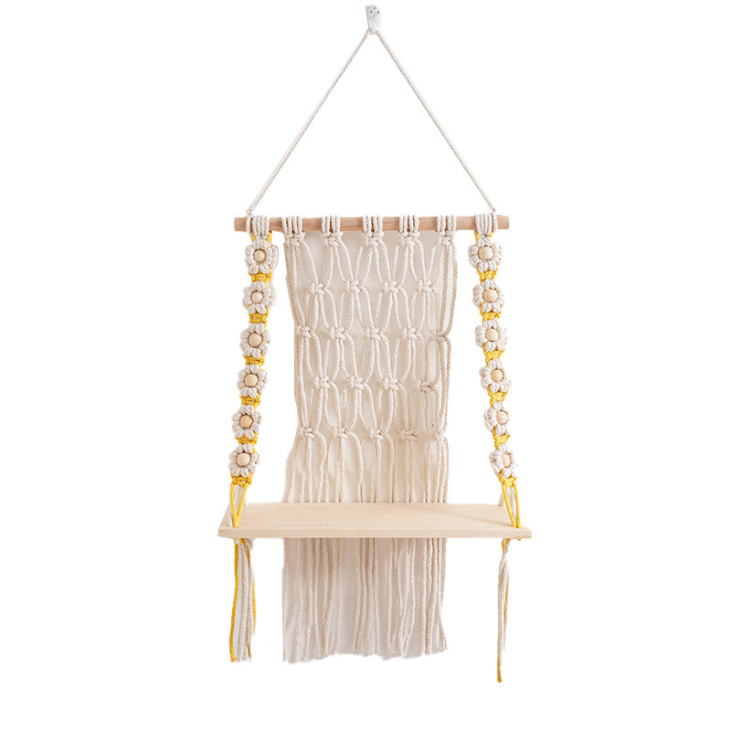 Decorative Macramé Swing Shelf Kalsten