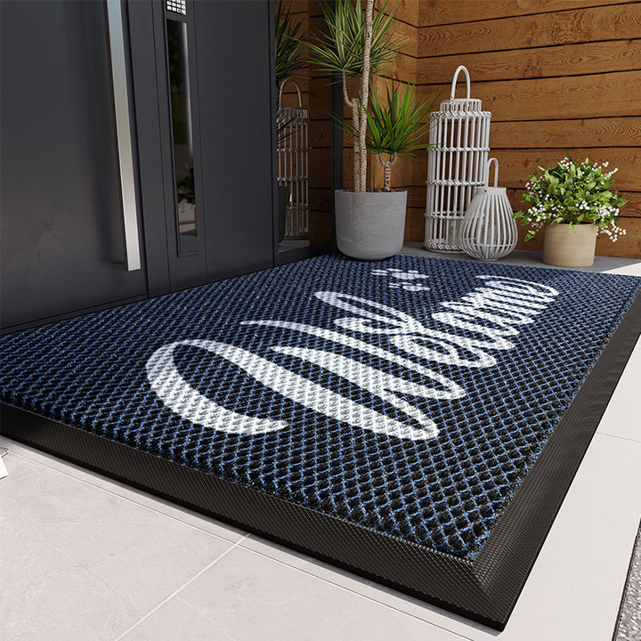 Textured Welcome Entrance Mat Kalsten