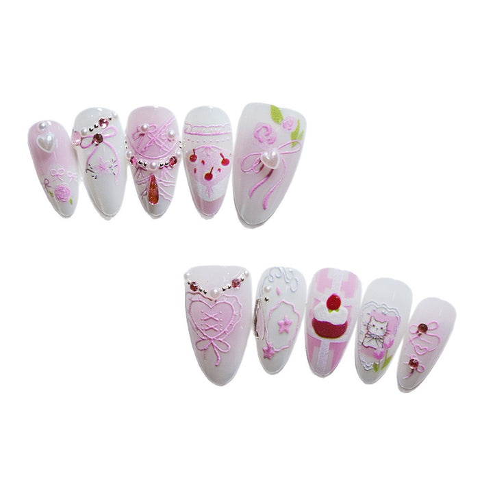 Decorative Press-On Nail Art Set Kalsten