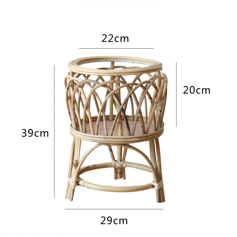Rattan plant stand with modern design Kalsten