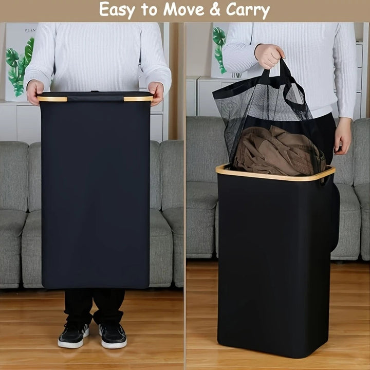 Versatile laundry container with lid and carrying handle Kalsten