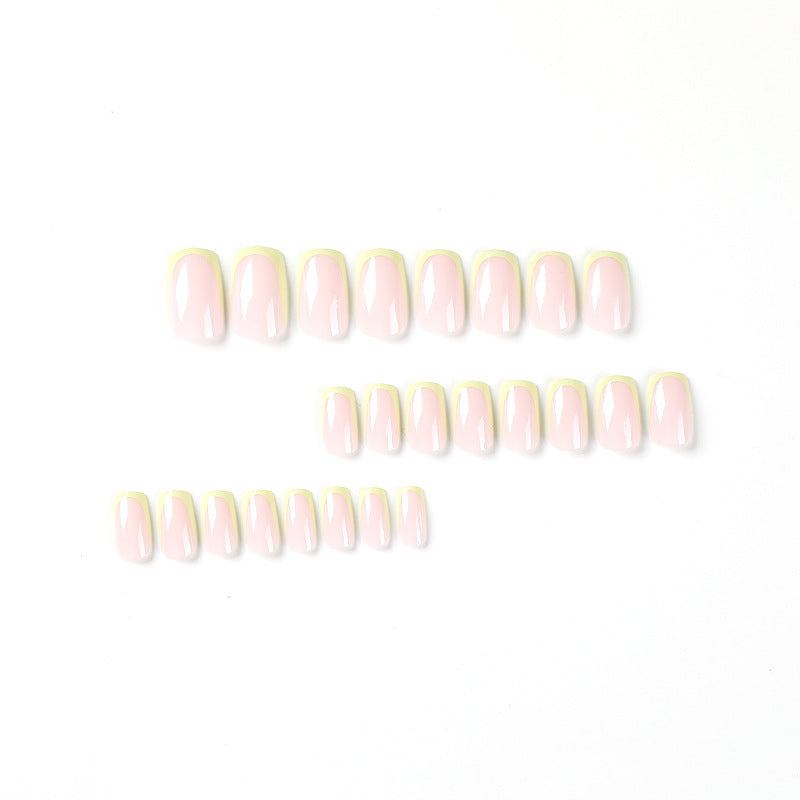 Artistic nail extensions with elegant French tip and modern accents Kalsten