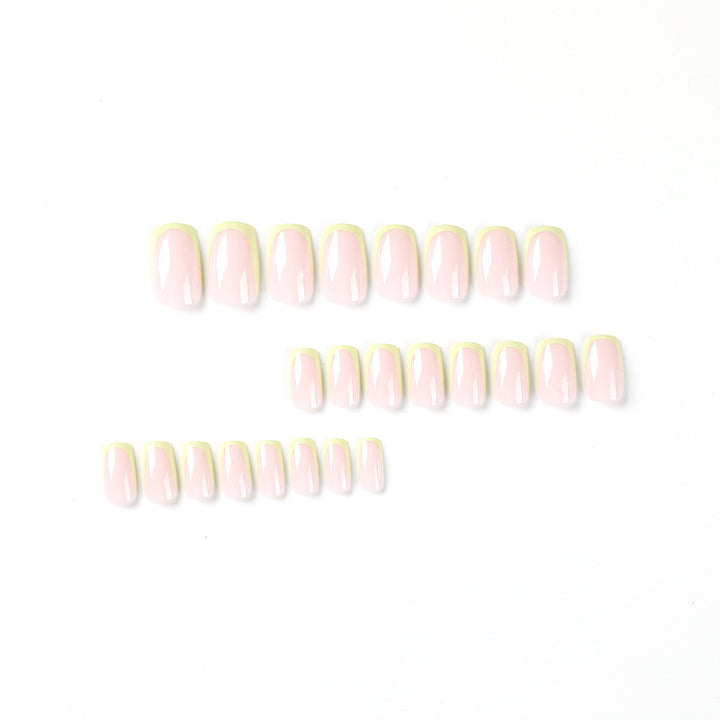 Artistic nail extensions with elegant French tip and modern accents Kalsten