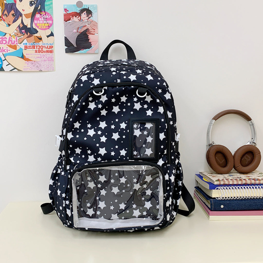 Adventurous Star-Patterned Backpack Kalsten