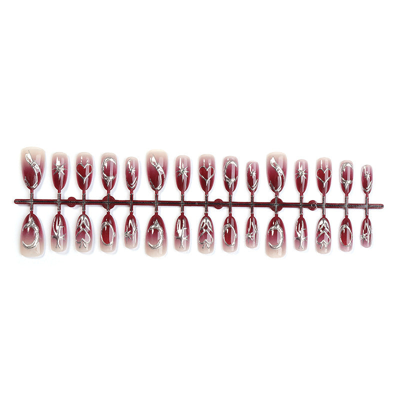 Artistic Floral Ombre Press-On Nails kalsten