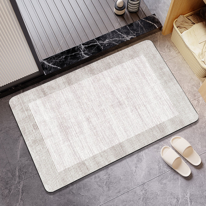 Textured Abstract Design Bath Mat Kalsten