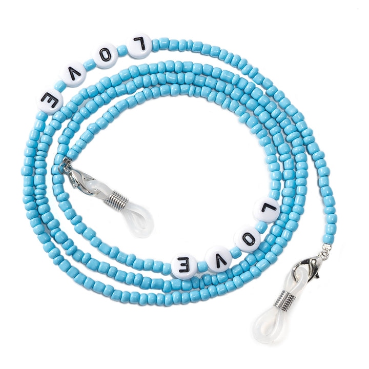 Love-themed Beaded Eyewear Chain Kalsten