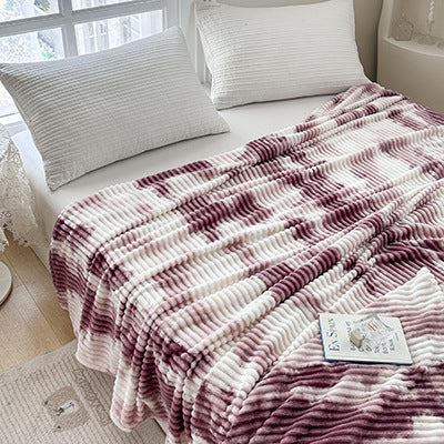 Ultra-Soft Rippled Plush Blanket