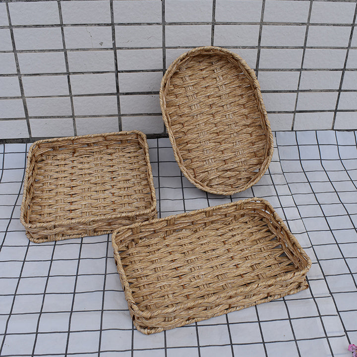 Natural Woven Serving Basket Set Kalsten