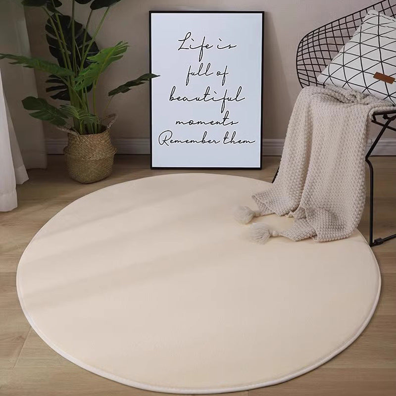 Plush Round Area Rug