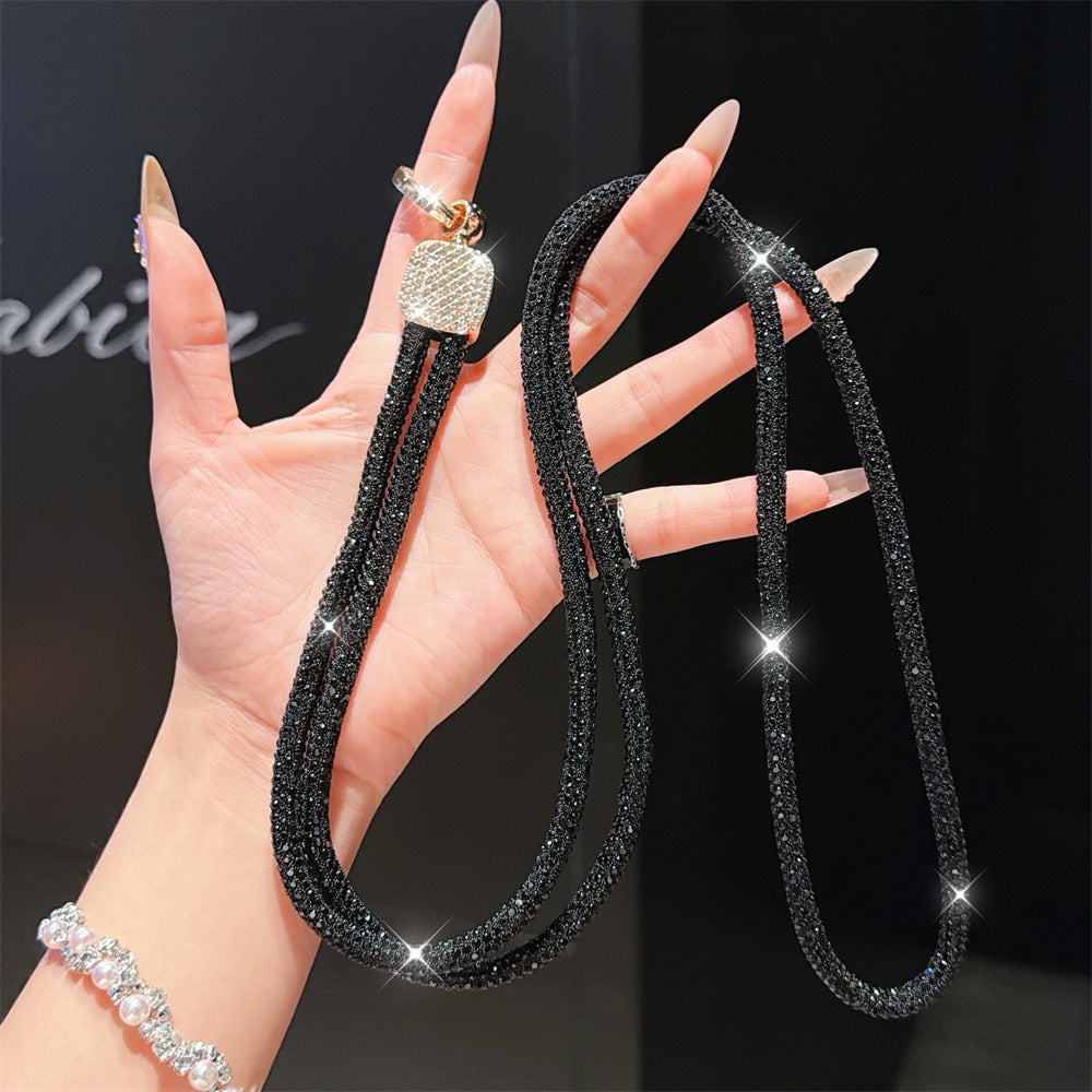 Rhinestone-Embellished Eyewear Lanyard Kalsten