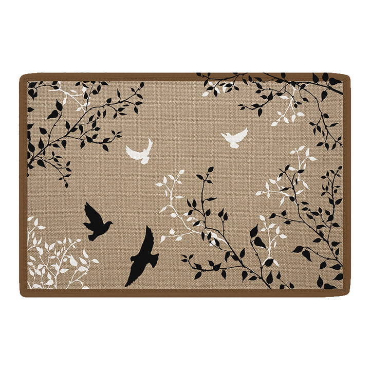 Decorative Floral Area Mat Kalsten
