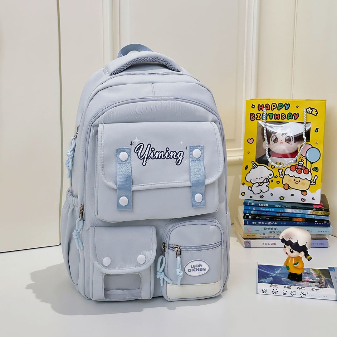 Multi-Compartment Graphic Design Backpack