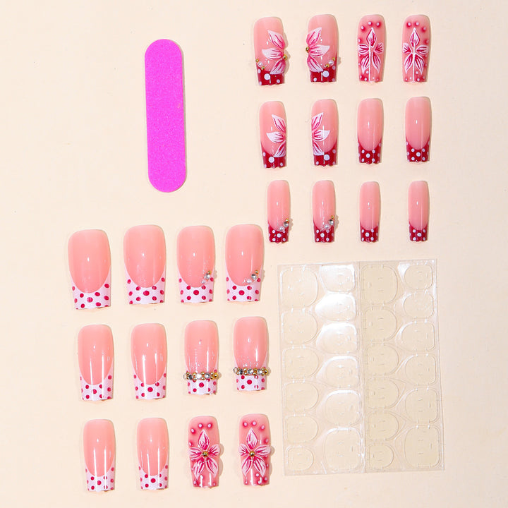 Decorative Floral Nail Art Extensions Kalsten