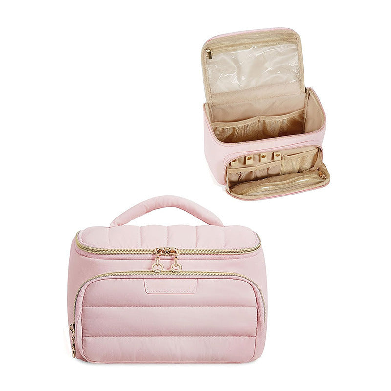 Cosmetic organizer bag with separate compartments and cosmetic compartment Kalsten