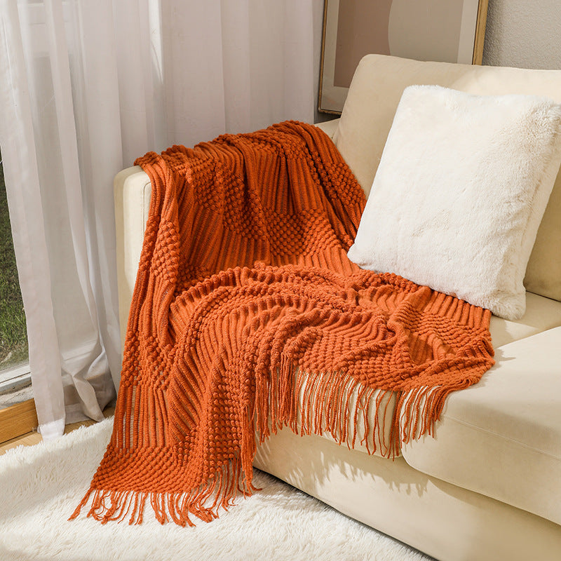Stylish Textured Throw Blanket