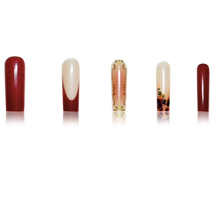 Artistic Long Press-On Nail Extensions Kalsten