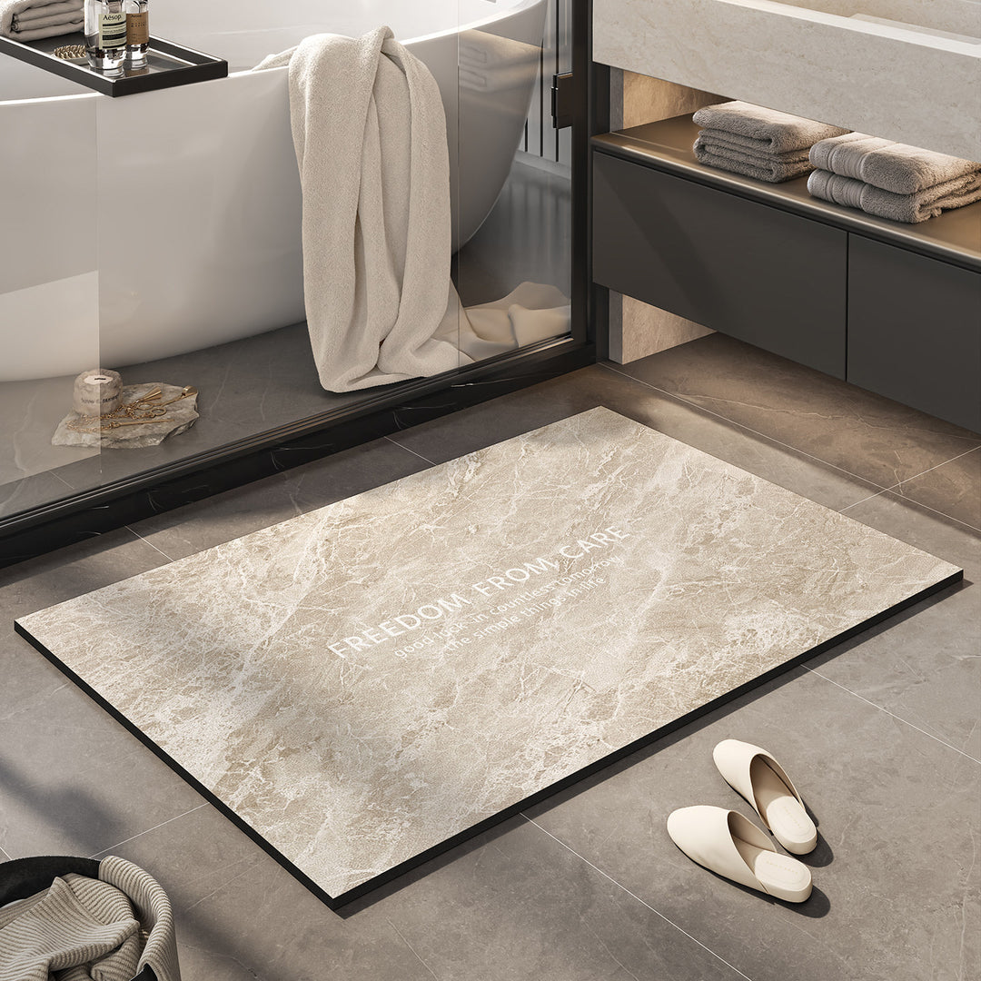 Inspirational Marble Bath Mat Kalsten