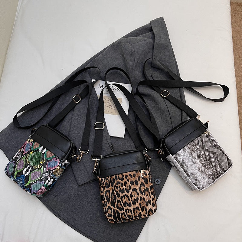 Patterned Compact Crossbody Bag