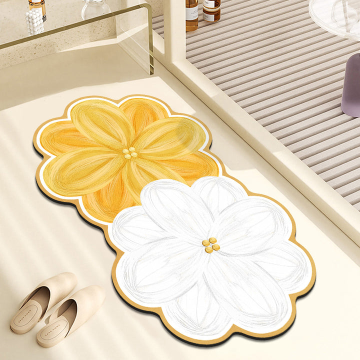 Floral Shaped Decorative Floor Mat