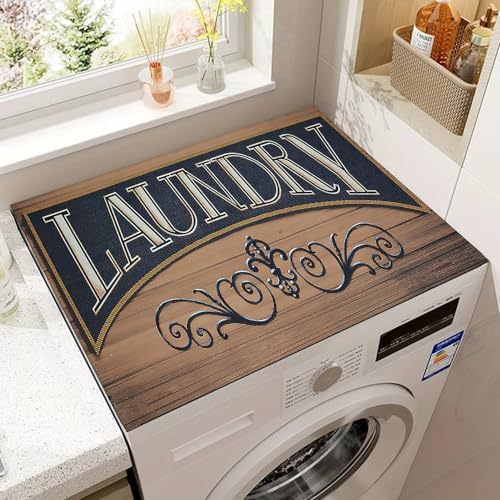 Decorative Laundry Room Counter Mat