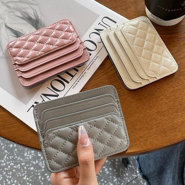 Quilted Leather Card Holder Kalsten