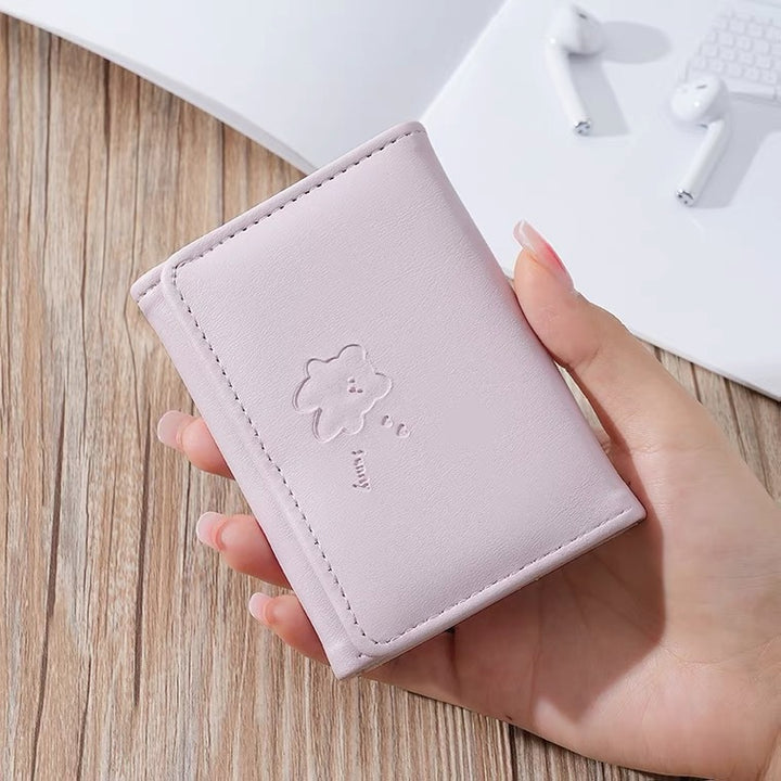 Cute Leather Tri-Fold Wallet Kalsten