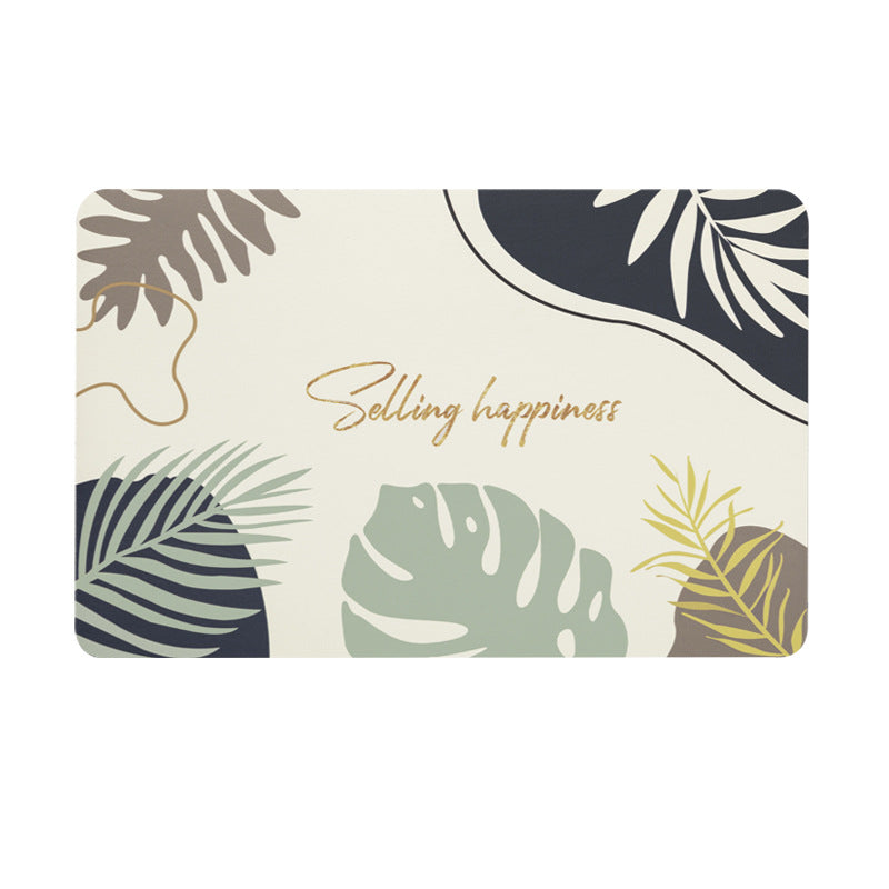 Tropical-Inspired Soft Bath Mat