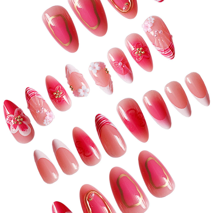 Floral Elegance Nail Art Extensions Kalsten