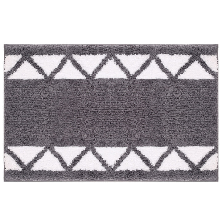 Geometric Accent Bath Mat