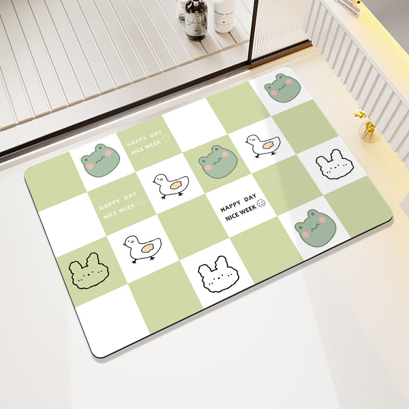 Fun-Themed Cartoon Bath Mat Kalsten