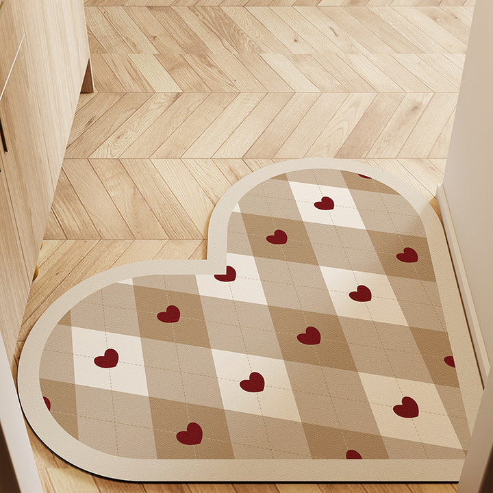 Heart-Shaped Non-Slip Bath Mat Kalsten