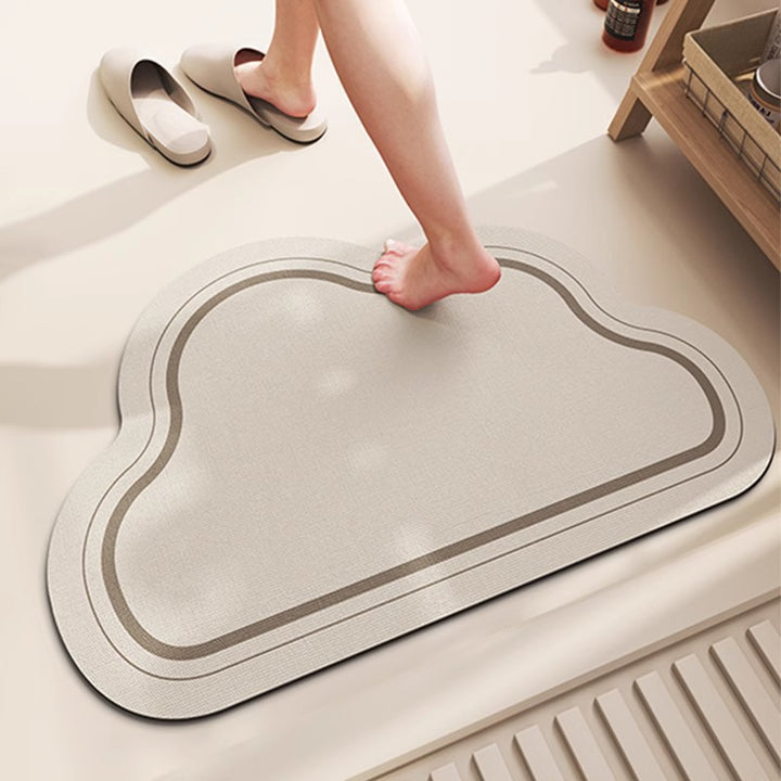 Soft Textured Cloud-Shaped Bath Mat Kalsten
