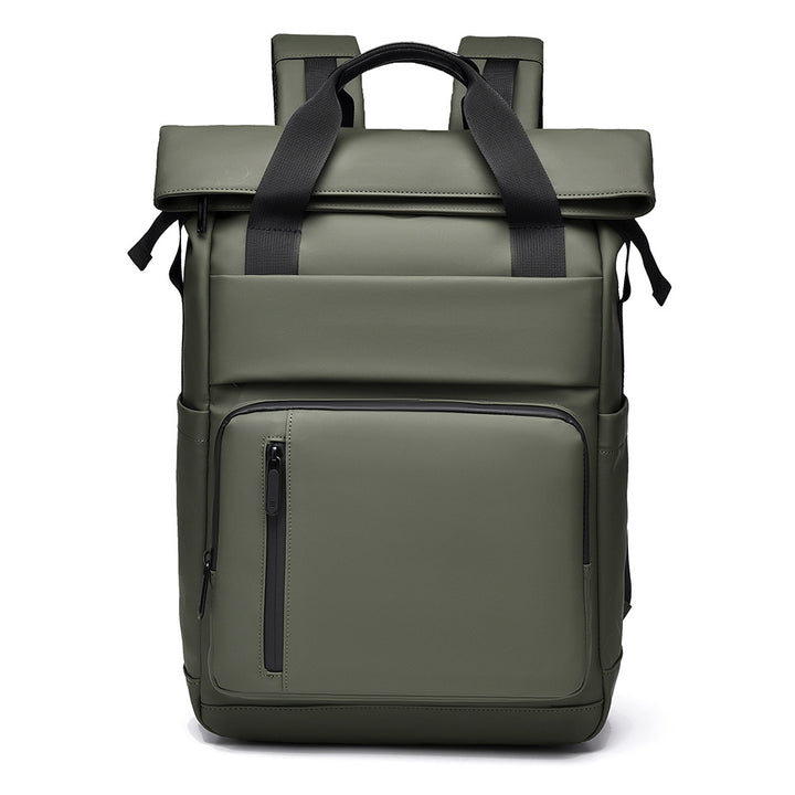 Multi-Pocket Waterproof Roll-Top Backpack Kalsten
