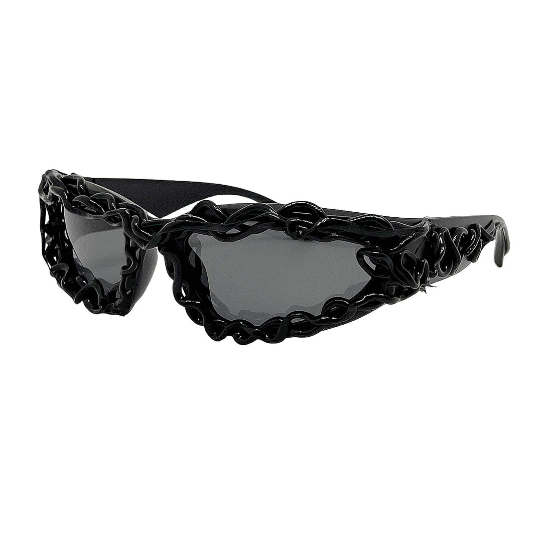 Women's extravagant design sunglasses with creatively structured frame Kalsten