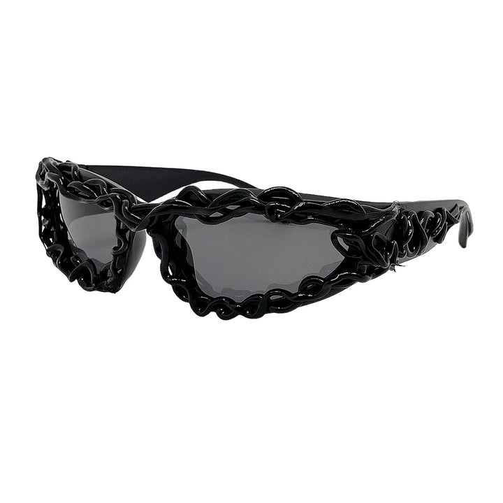 Women's extravagant design sunglasses with creatively structured frame Kalsten