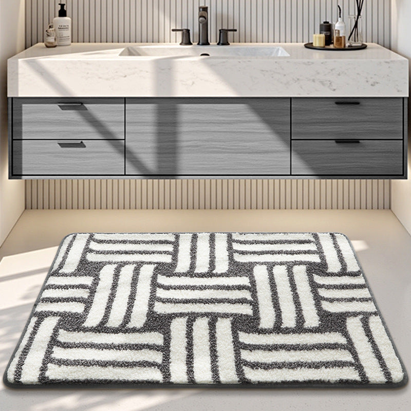 Plush Decorative Bathroom Area Mat